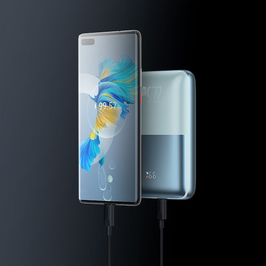 Baseus Bipow Pro Power Bank 20000mAh 22.5W με 2 Θύρες USB-A και Θύρα USB-C Power Delivery Μπλε