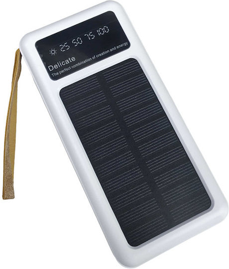 Viaking Y179 Ηλιακό Power Bank 10000mAh Λευκό