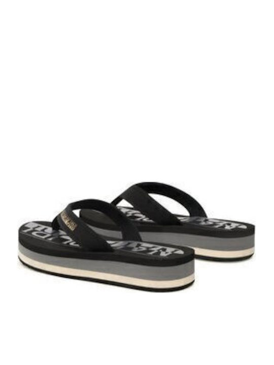 Stick Women's Platform Flip Flops Black