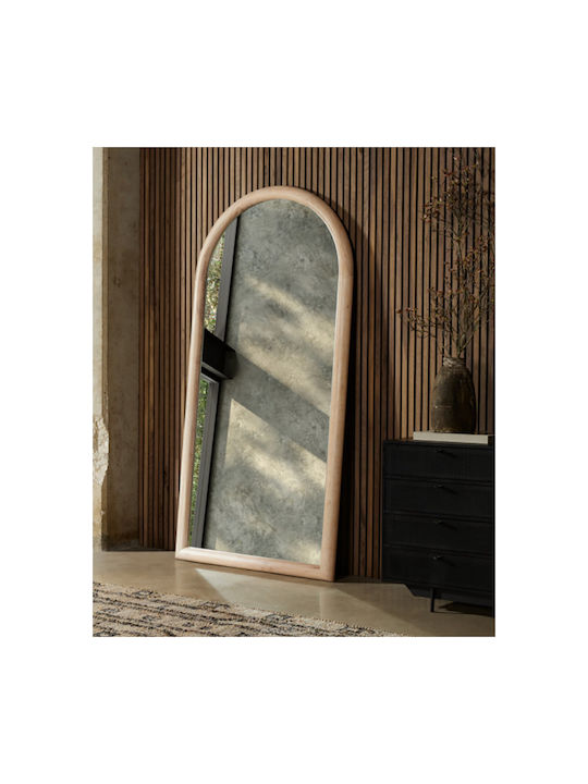 Liberta Wall Mirror Full Length with Beige Wooden Frame 160x60cm 1pcs