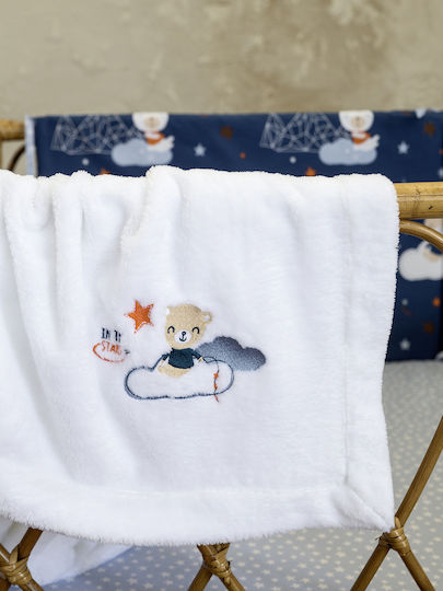 Nima Baby Blanket Cot Nighty Night with Animal 110x140cm Nima Baby Blanket Cot Nighty Night with Animal 110x140cm