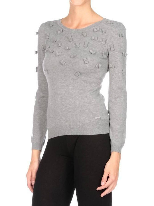 Cristinaeffe Damen Bluse Langärmelig Grey