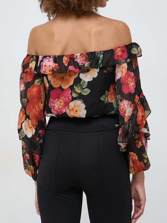 Guess pentru Femei Bluză Mânecă lungă peony charm print