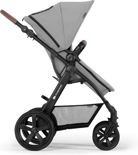 Kinderkraft Moov CT Mink Pro Verstellbar 3 in 1 Baby Kinderwagen Geeignet für Neugeborene Gray 12kg