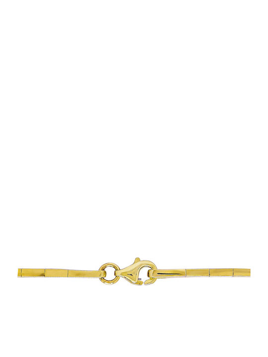 Kiriakos Gofas Set with Necklace & Bracelet from Gold 14K with Stones