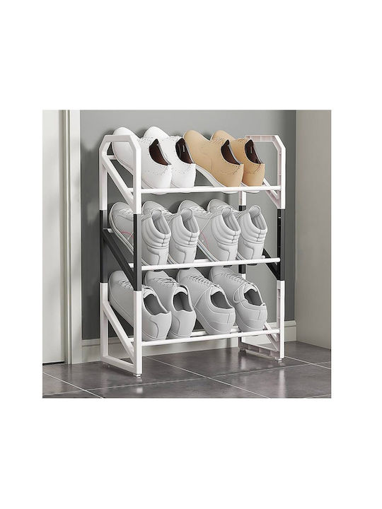 Plastic Shoe Organizer Black 46.5x18.5x54cm