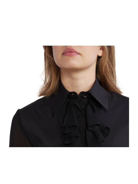Mânecă lungă Femei Cămașă Black