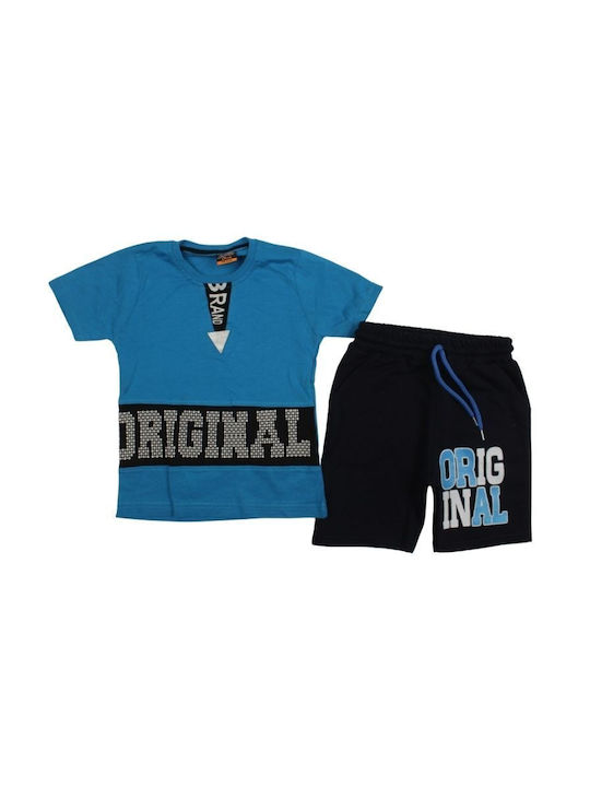 Moyes Kids Set with Shorts Summer 2pcs blue