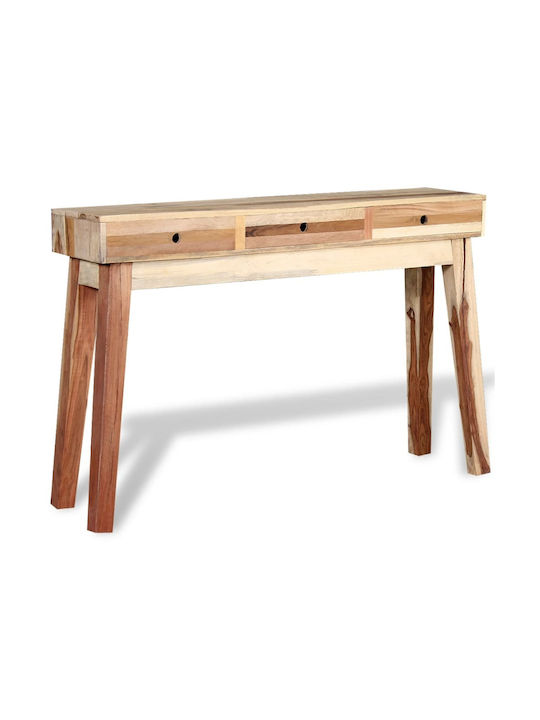 Solid Wood Console Table Μασίφ L120xW30xH80cm