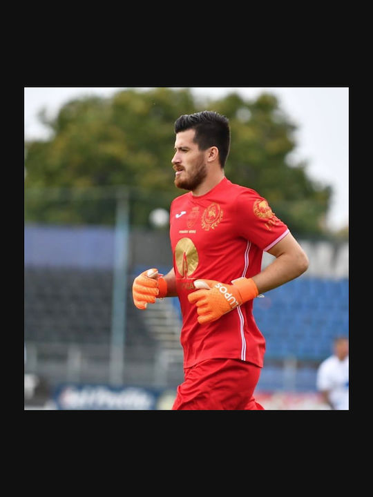 Lupos Quartz Metal Pro Goalkeeper Gloves — German Latex Quartz — Negative Cut —orange