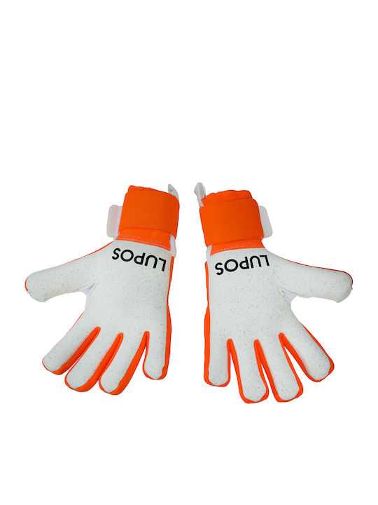 Lupos Quartz Metal Pro Goalkeeper Gloves — German Latex Quartz — Negative Cut —orange