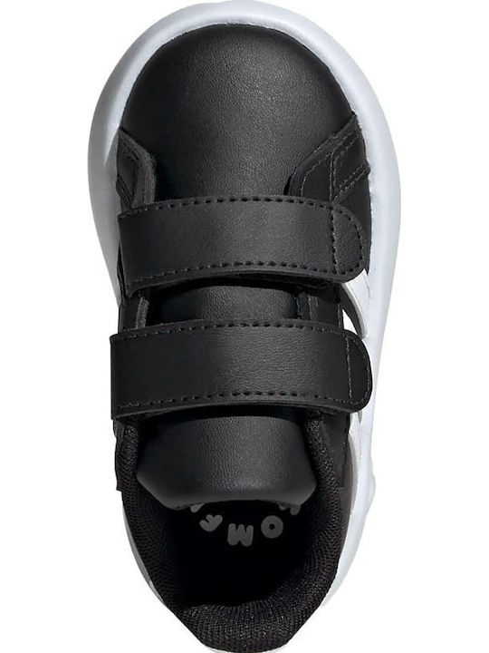 GRAND COURT 2.0 Παιδικά Sneakers με Σκρατς Μαύρα