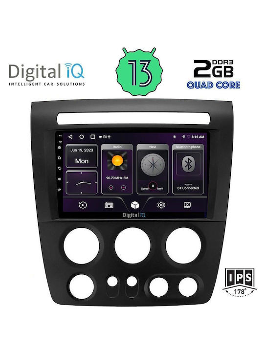 Digital IQ Car Audio System Hummer H3 2005-2009 (Bluetooth/USB/AUX/WiFi/GPS/Android-Auto) with Touch Screen 9"