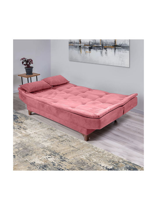 Lucas Dreisitzer Sofa Sofa Stoff Pink 190x85cm