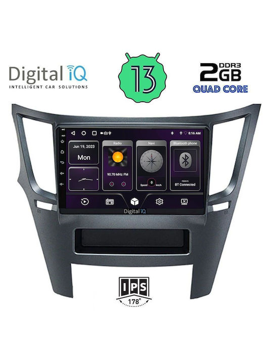 Digital IQ Car Audio System for Subaru Legacy 2009> (Bluetooth/USB/WiFi/GPS) with Touch Screen 9"