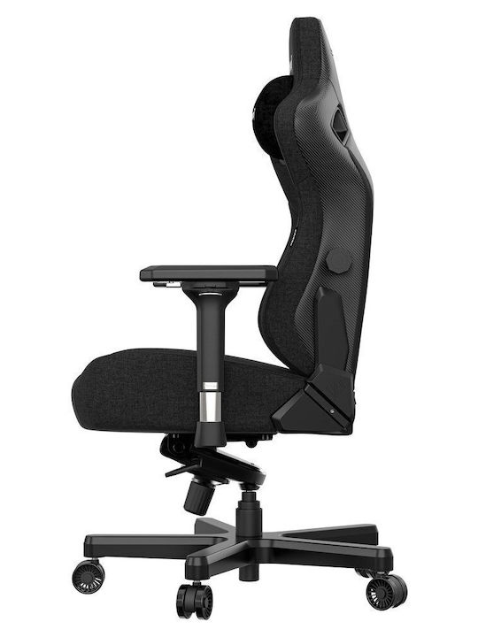 Anda Seat XL Fabric Gaming Chair with Adjustable Arms Elegant Black