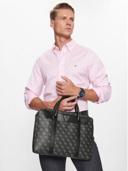 Guess Vezzola Smart Tasche Schulter / Handheld für Laptop 17" in Schwarz Farbe