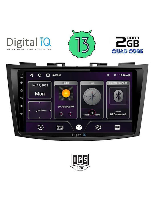 Digital IQ Car Audio System for Suzuki Swift 2011-2016 (Bluetooth/USB/WiFi/GPS) with Touch Screen 9"