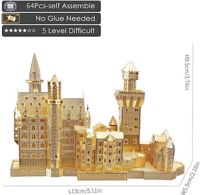 Piececool Metallic Construction Toy Castelul Neuschwanstein