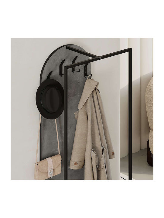Archy Entry Furniture with Shoe Rack Grey retro 53x31.7x180cm