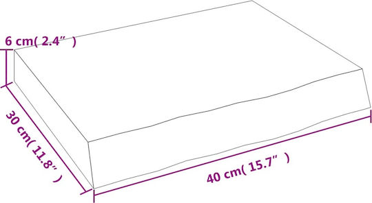 Стенен Раф Сив 40x30x6см