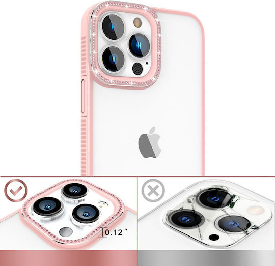 Kingxbar Sparkle Series Back Cover Plastic Pink (iPhone 13 Pro Max)