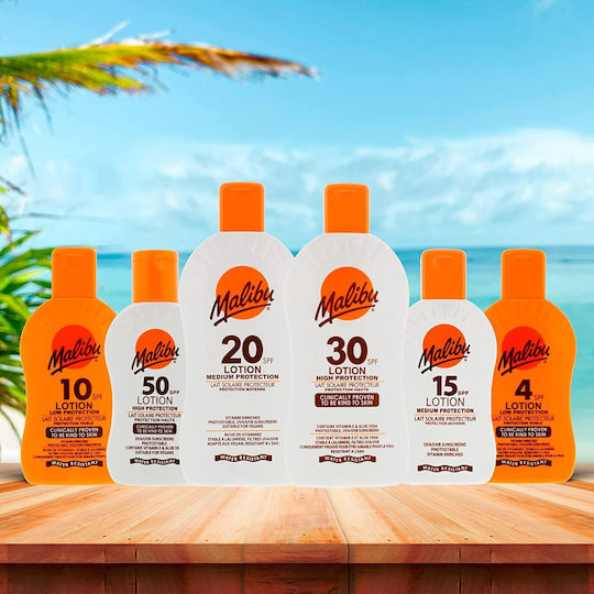 Malibu Αδιάβροχη Αντηλιακή Λοσιόν Σώματος SPF15 100ml