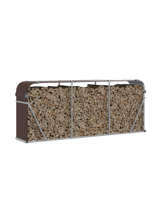 vidaXL Metallisch Regal Holzlagerung 234x45x100cm