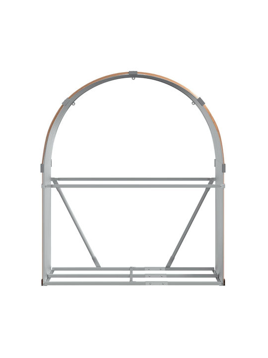 vidaXL Metallisch Regal Holzlagerung 120x45x140cm