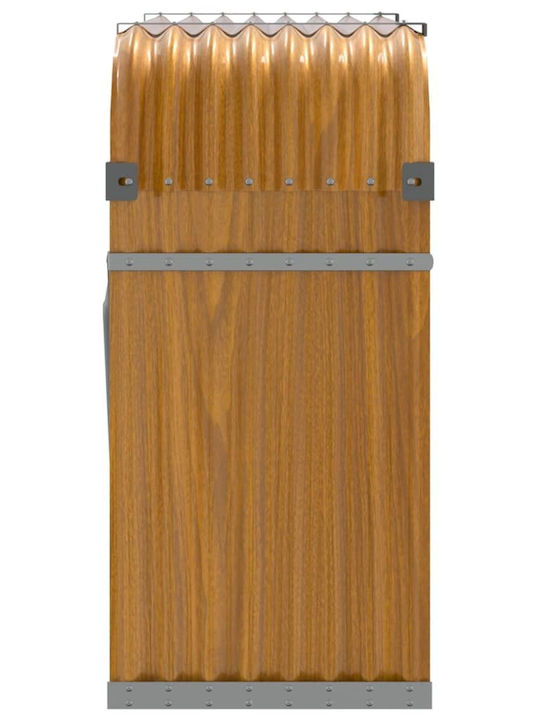 vidaXL Metallisch Regal Holzlagerung 120x45x100cm