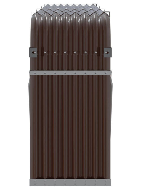 vidaXL Metallisch Regal Holzlagerung 234x45x100cm