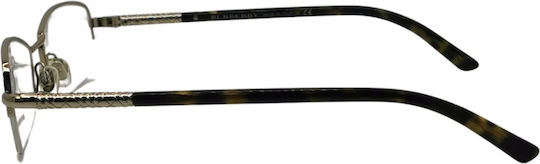 Burberry Women's Metal Prescription Eyeglass Frame Gold BE1210 1002