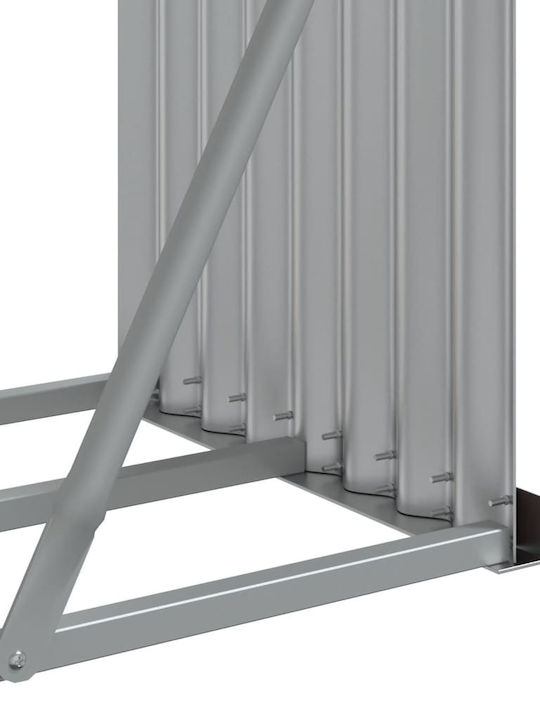 vidaXL Metallisch Regal Holzlagerung 234x45x100cm