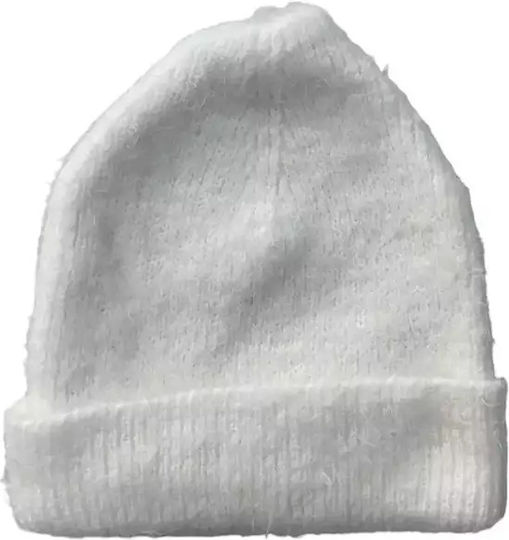 Beanie Beanie Knitted in White color