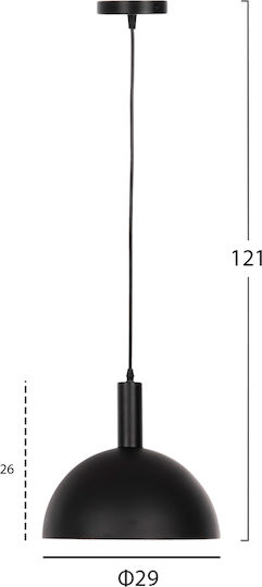 HomeMarkt Lustră Negru cu pantaloni evazati cu Dulie E27 29x29x121cm.
