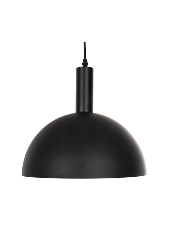 HomeMarkt Pendant Light Black Bell with Socket E27 29x29x121cm