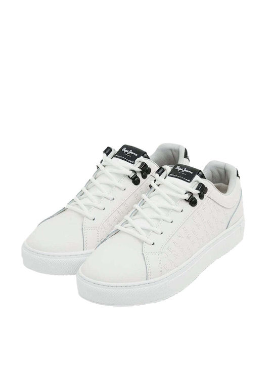 Pepe Jeans Log Damen Sneakers Weiß