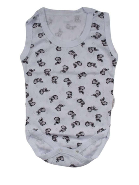 Nayinom Baby Bodysuit Set Sleeveless with Pants White