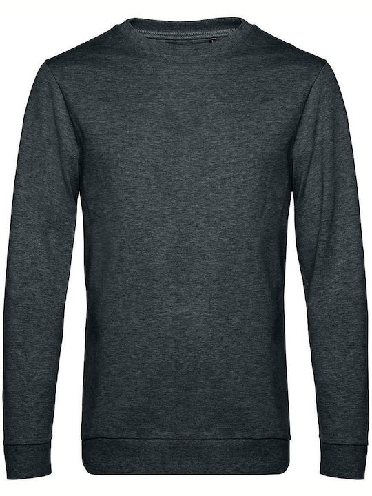 B&C Set In Men's Long Sleeve Promotional Sweatshirt Heather Asphalt WU01W-625