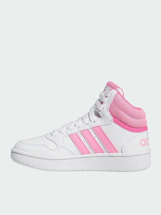 Hoops Hoops Mid 3.0 Kids Sports Shoes Basketball with Laces White