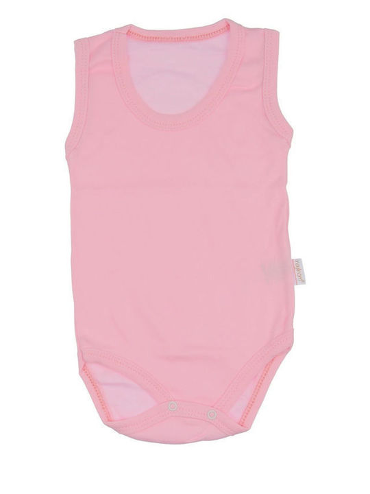 Nayinom Baby Bodysuit Set Sleeveless with Pants Rose