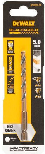 DEWALT Conical Diamond Drill HSS with Hexagonal Shank for Metal