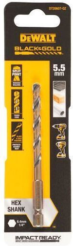 DEWALT Conical Diamond Drill HSS with Hexagonal Shank for Metal