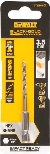 DEWALT Conical Diamond Drill HSS with Hexagonal Shank for Metal