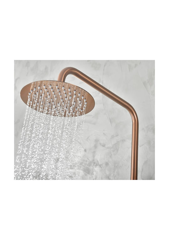 Imex Adjustable Shower Column with Mixer Pink