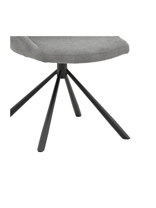Luciano Dining Room Metallic Chair Grey 52x58x86cm