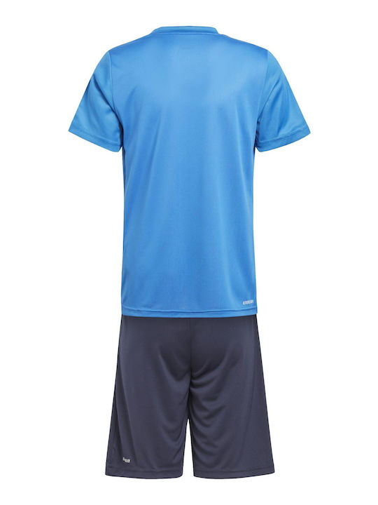 Adidas Kinder Set mit Shorts Sommer 2Stück Blau Essentials 3-stripes