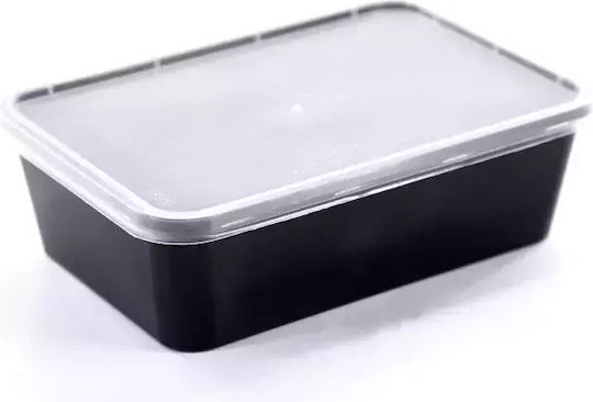 Ecocraft Disposable Plastic PP Tableware for Hot / Microwave Safe 1000ml Black 100pcs