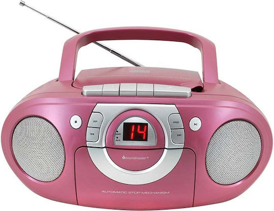 Soundmaster Φορητό Ηχοσύστημα με Ραδιόφωνο Ροζ