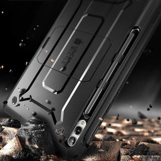 Supcase Unicorn Beetle Pro Flip Cover Μαύρη (Galaxy Tab S9+ Plus 12.4 X810 / X816B)
